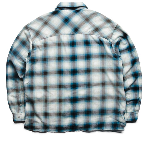 Represent Sun Bleached Flannel Shirt - Cloud