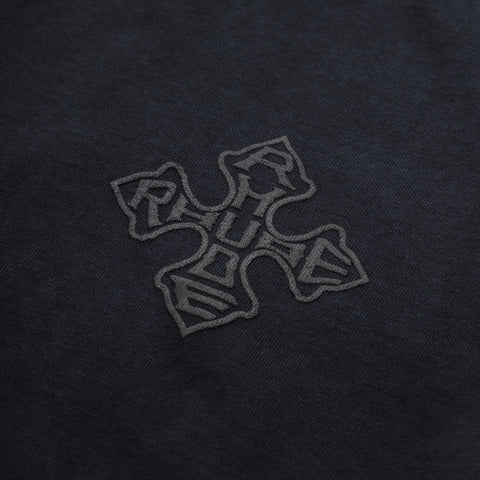 Rhude Cross Logo L/S Tee - Vintage Black