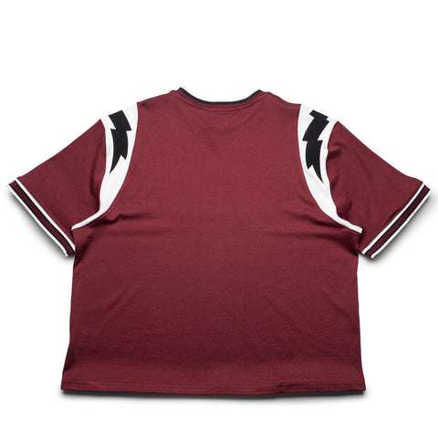 Rhude Lightning Ringer Jersey Tee - Red/White