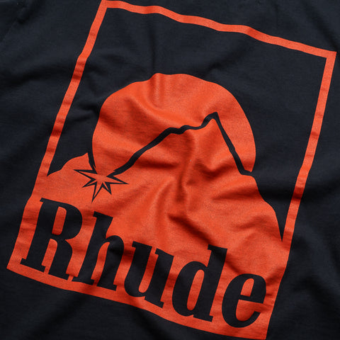 Rhude Moonlight Badge L/S Tee - Vintage Black