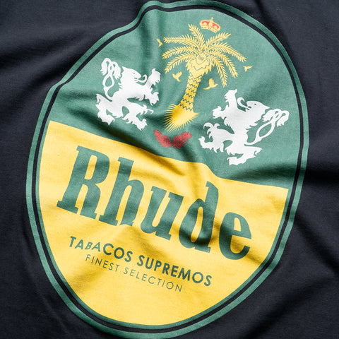 Rhude Tabaco Tee - Vintage Black