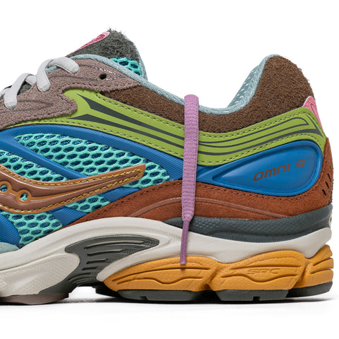 Politics x Saucony ProGrid Omni 9 'Sportsman's Paradise' - Blue/Brown