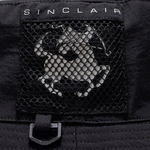 Sinclair Mesh Pocket Bucket Hat - Black