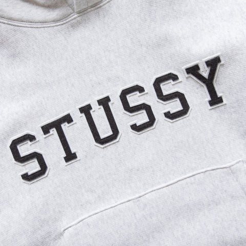 Stussy Applique Hoodie - Ash Heather
