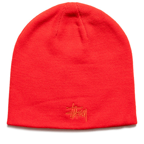 Stussy Basic Skullcap Beanie - Sport Red