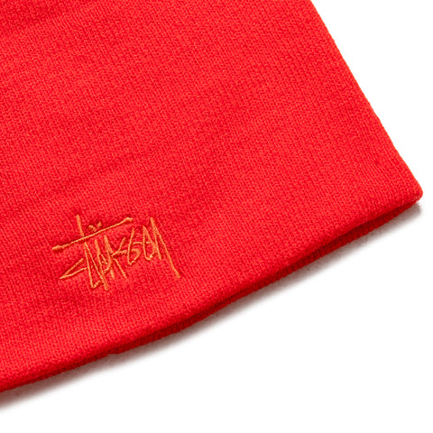 Stussy Basic Skullcap Beanie - Sport Red