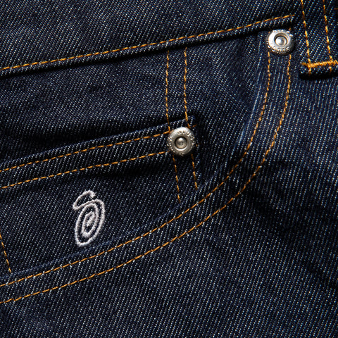 Stussy Big Ol Shorts - Rinsed Indigo