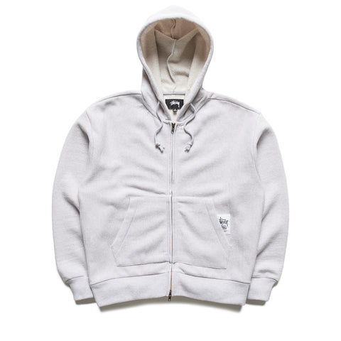 Stussy Brass Zip Knit Hood - Ash Heather