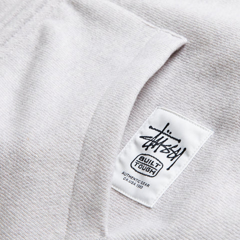 Stussy Brass Zip Knit Hood - Ash Heather