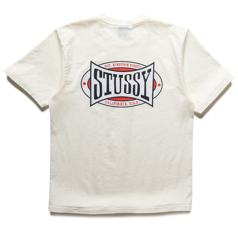 Stussy Champion Oval Pigment Dyed Tee - Natural