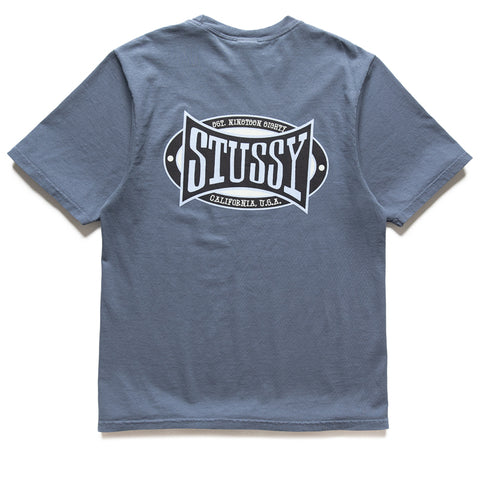 Stussy Champion Oval Pigment Dyed Tee - Navy