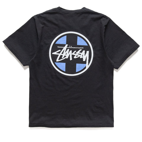 Stussy Cross Dot Pigment Dyed Tee - Black