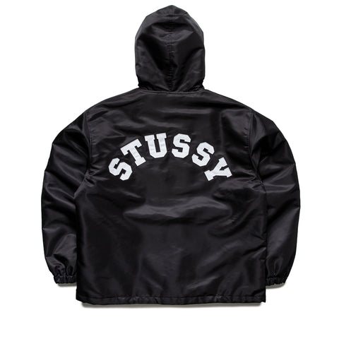Stussy Hooded Coaches Jacket - Black