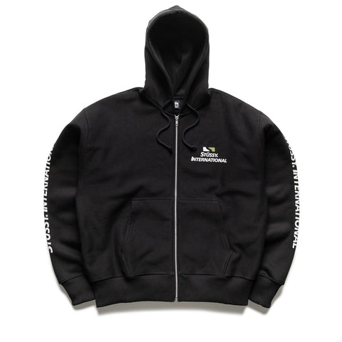 Stussy International Zip Hoodie - Black