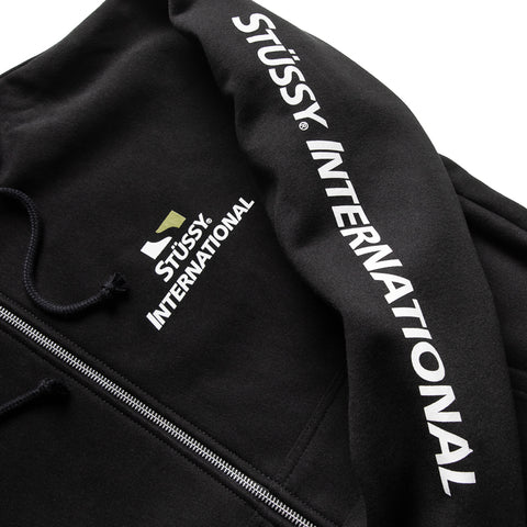 Stussy International Zip Hoodie - Black