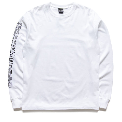 Stussy Long Haul L/S Tee - White
