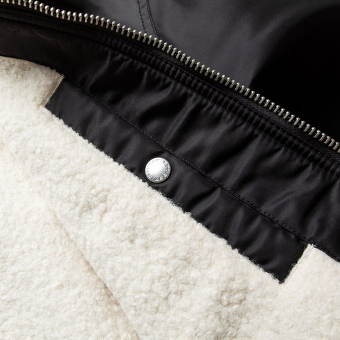 Stussy Pile Lined Zip Jacket - Black