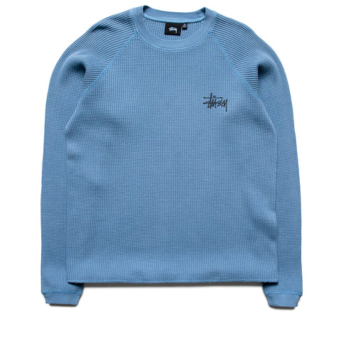 Stussy Raglan Thermal Basic Stock - Dust Blue