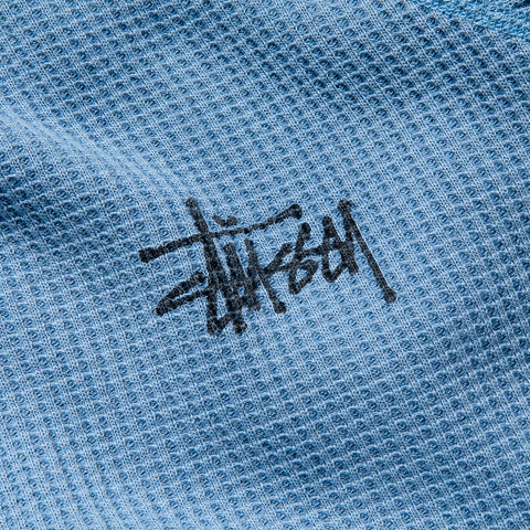 Stussy Raglan Thermal Basic Stock - Dust Blue