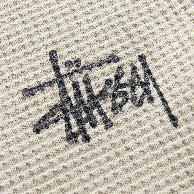 Stussy Raglan Thermal Basic Stock - Bone – Sneaker Politics