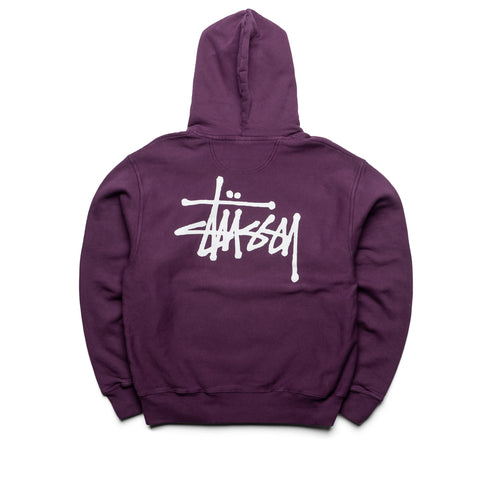 Stussy Basic Dyed Hoodie - Purple