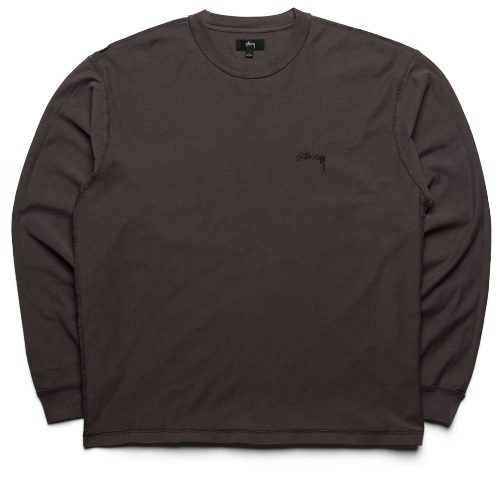 Stussy Lazy L/S Tee - Faded Black