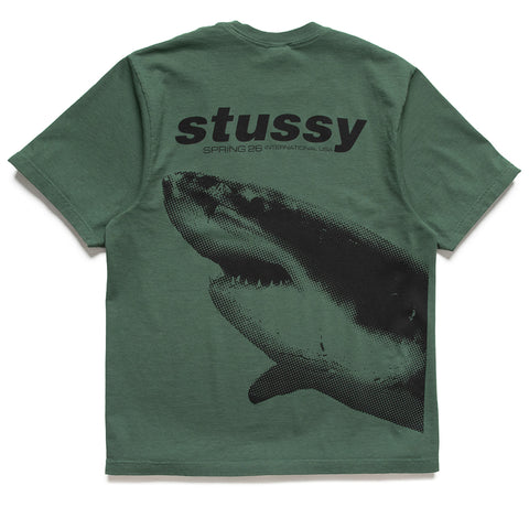 Stussy Shark Pig Dyed Tee - Pine