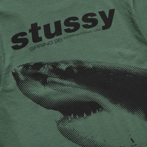 Stussy Shark Pig Dyed Tee - Pine
