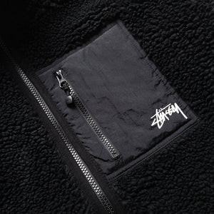 Stussy Sherpa Reversible Jacket - Black