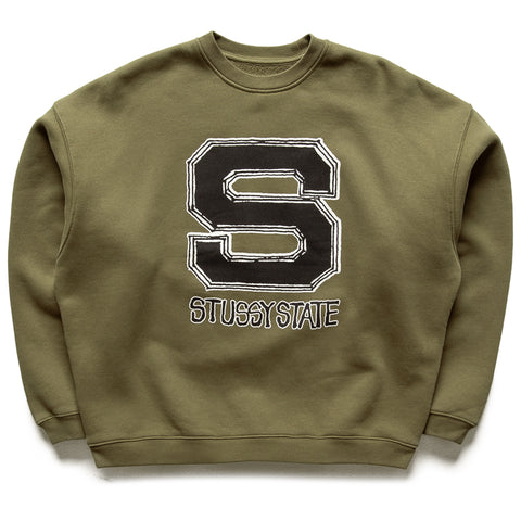 Stussy State Crew - Olive