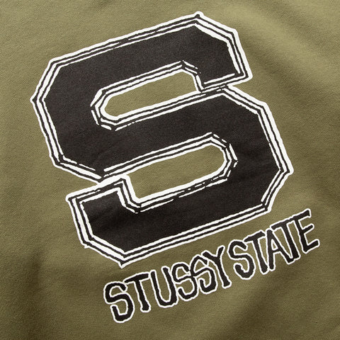 Stussy State Crew - Olive