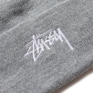 Stussy Stock Cuff Beanie - Grey Heather