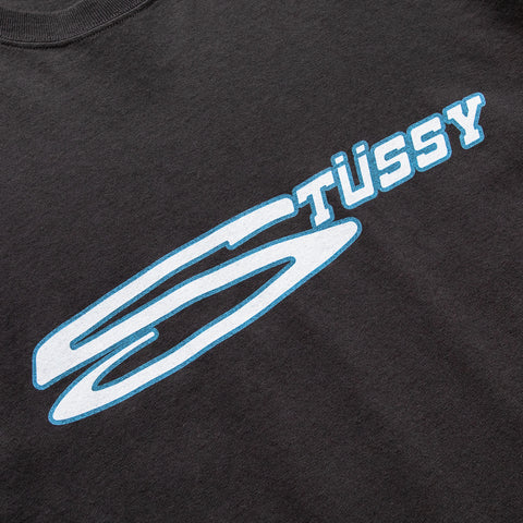 Stussy Stretch Pigment Dyed Tee - Faded Black