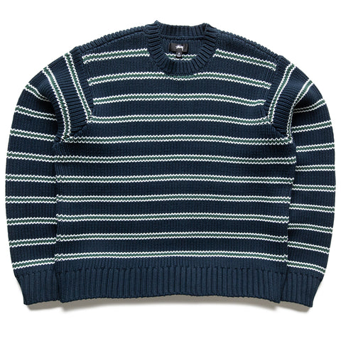Stussy Chunky Stripe Sweater - Ocean