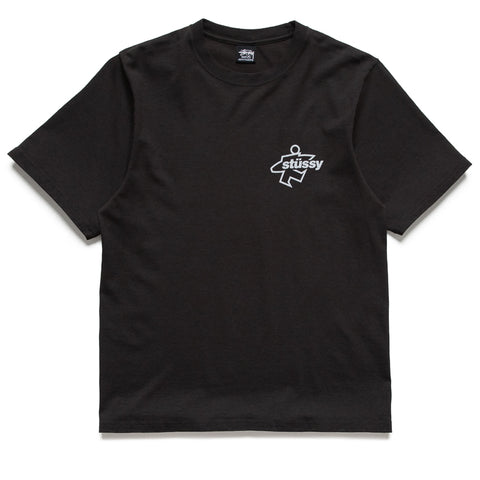 Stussy Surf Size Pigment Dyed Tee - Faded Black