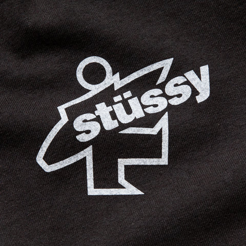 Stussy Surf Size Pigment Dyed Tee - Faded Black