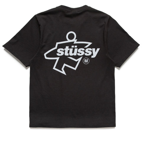 Stussy Surf Size Pigment Dyed Tee - Faded Black