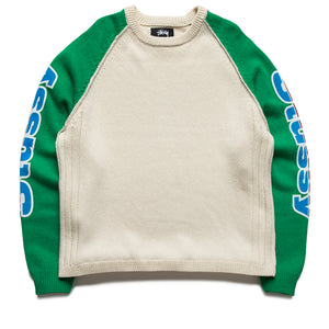 Stussy Two Tone Raglan Sweater - Natural