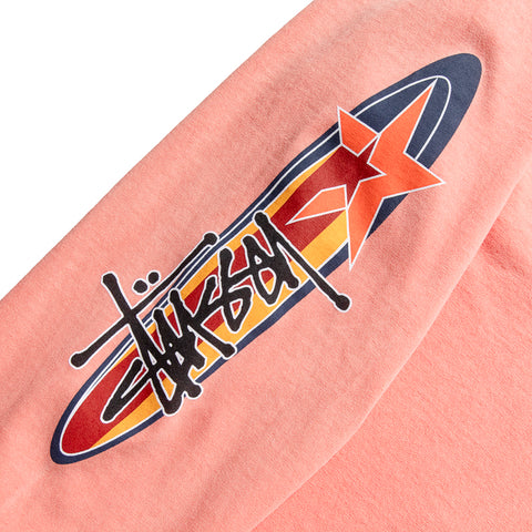 Stussy Two Star Pigment Dyed L/S Tee - Sherbert
