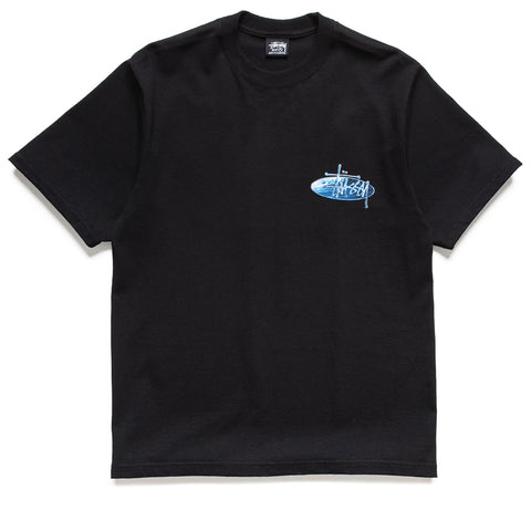 Stussy Wave Oval Tee - Black
