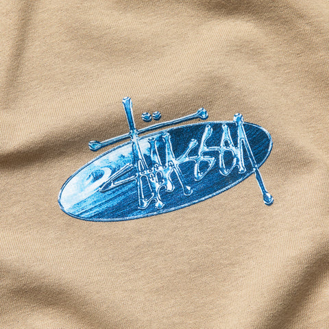 Stussy Wave Oval Tee - Khaki