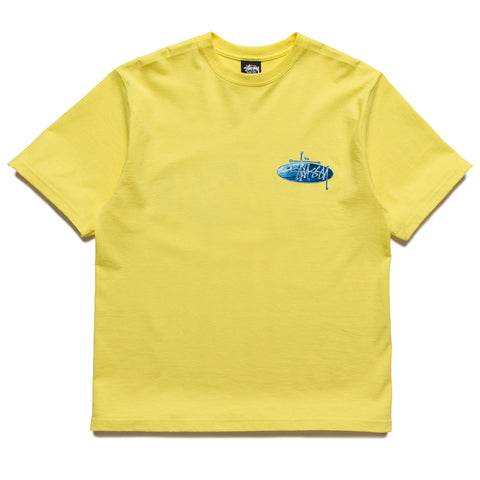 Stussy Wave Oval Tee - Lemon