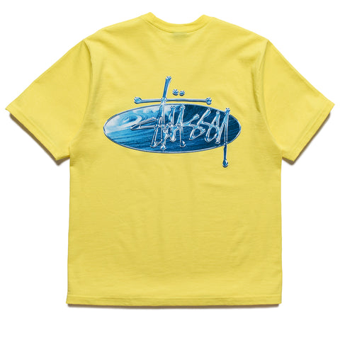 Stussy Wave Oval Tee - Lemon