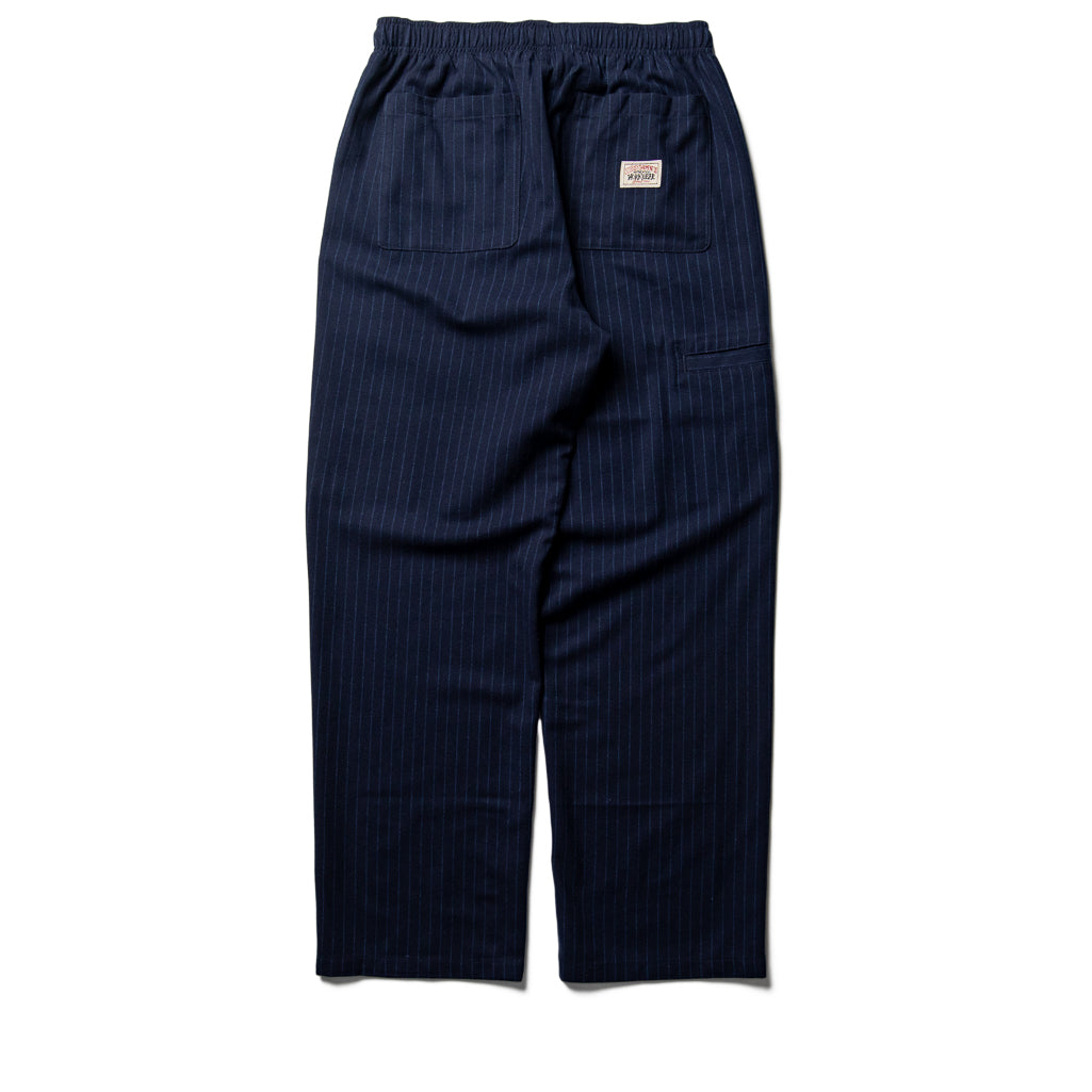 Stussy Wool Stripe Beach Pant - Navy