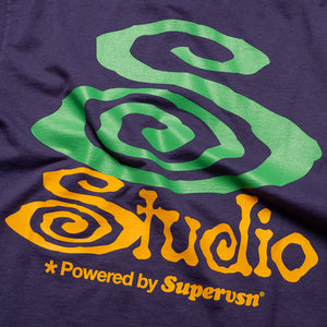 Supervsn Studio S Curl Tee - Dusty Purple