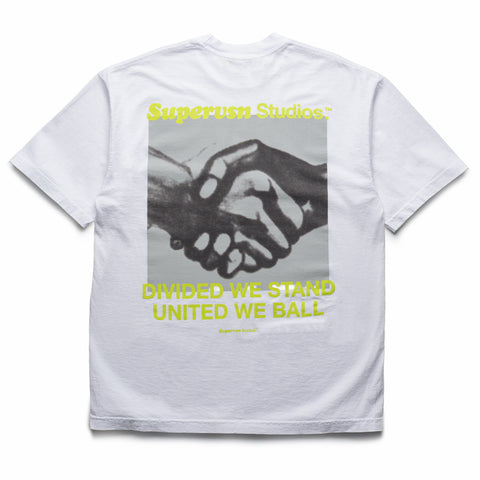 Supervsn Handshake Tee - White