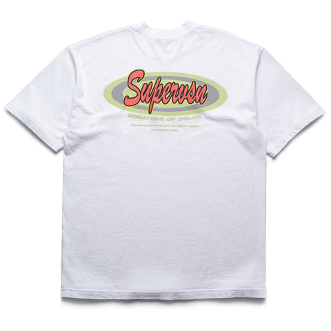 Supervsn Spot Sticker Tee - White