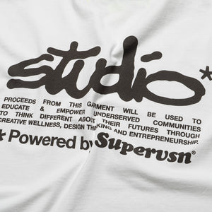 Supervsn Studio Manifesto Tee - White