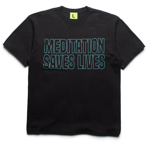 Supervsn Meditation Saves Lives Tee - Vintage Black