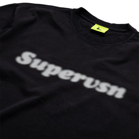 Supervsn Blur Logo Tee - Vintage Black